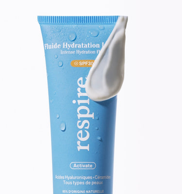 Fluide SPF30 - Acide Hyaluronique - Vitamine E – Matin & Soir - Respire