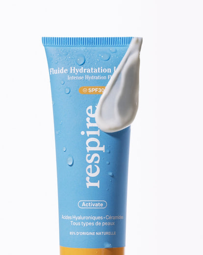 Fluido SPF30 - Acido Ialuronico - Vitamina E – Mattina & Sera - Respire